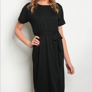 Black Short Sleeve Dress